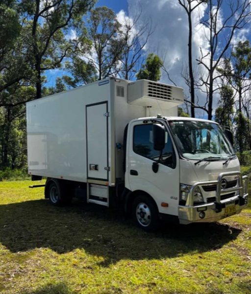 White Chiller Truck — Frozen Feeders in NSW